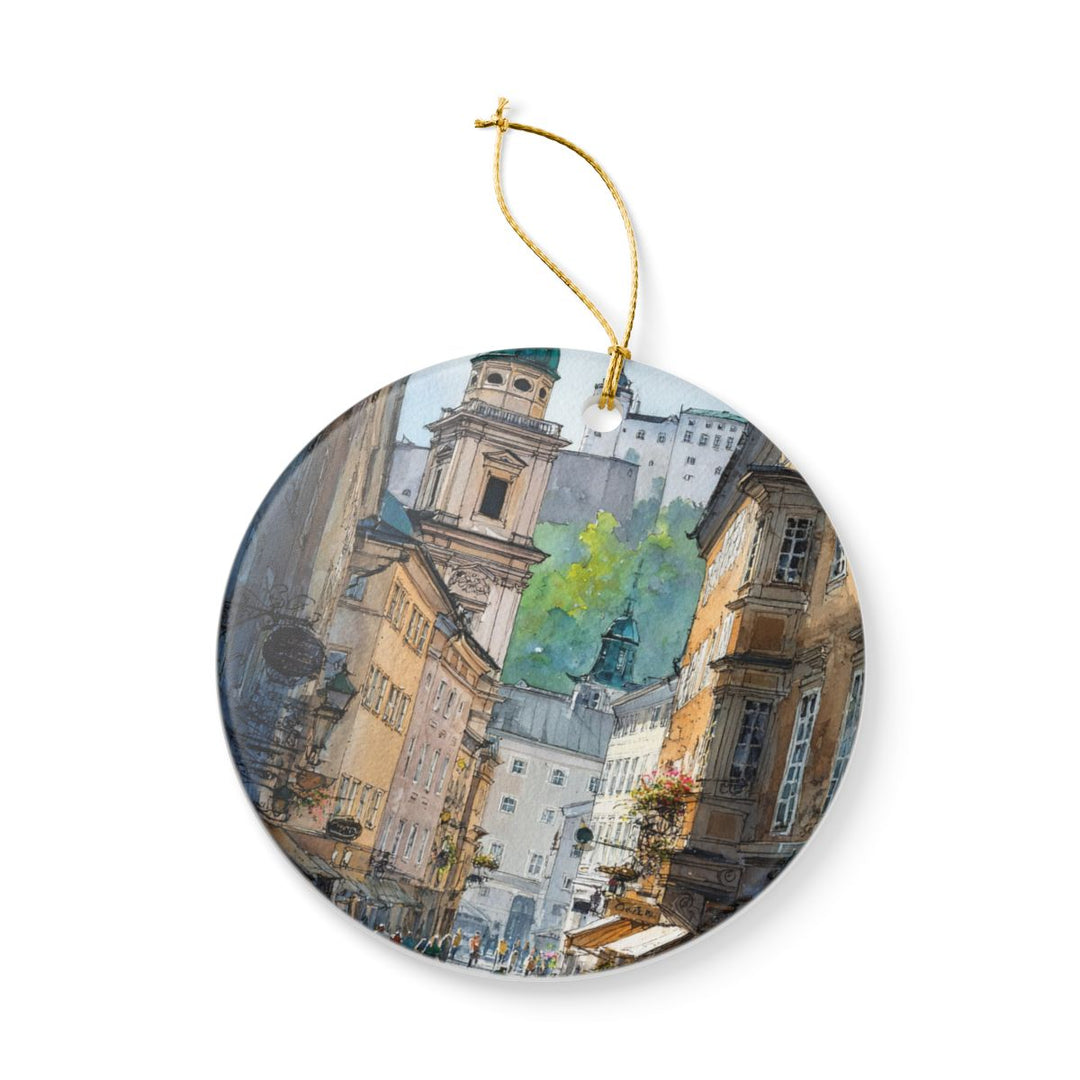 Salzburg Austria Ornament: Unique Salzburg Souvenir, Salzburg Austria Xmas Decor, and Authentic Salzburg Gift