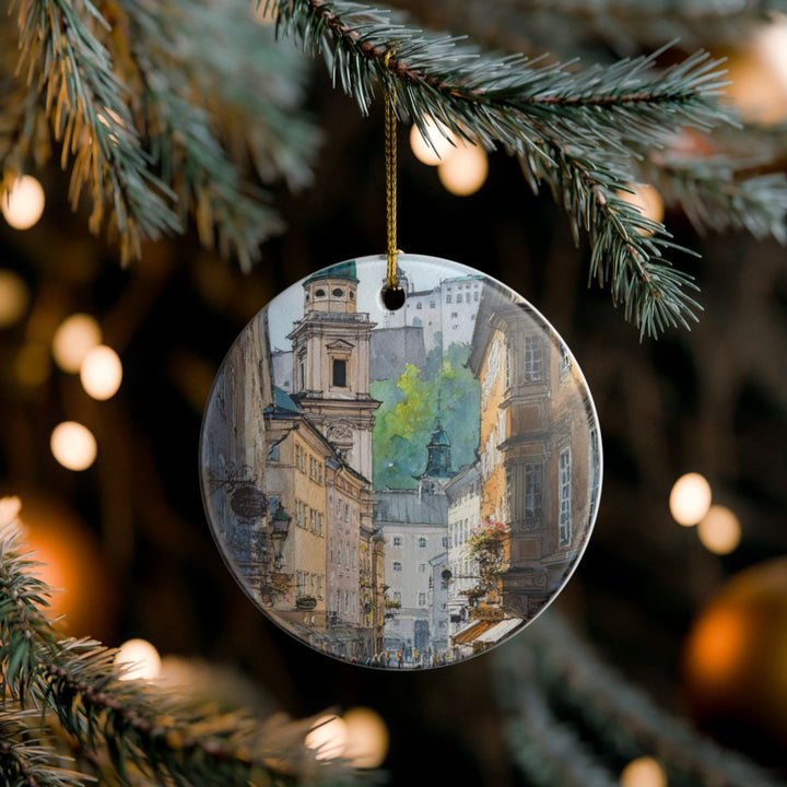Salzburg Austria Ornament: Unique Salzburg Souvenir, Salzburg Austria Xmas Decor, and Authentic Salzburg Gift