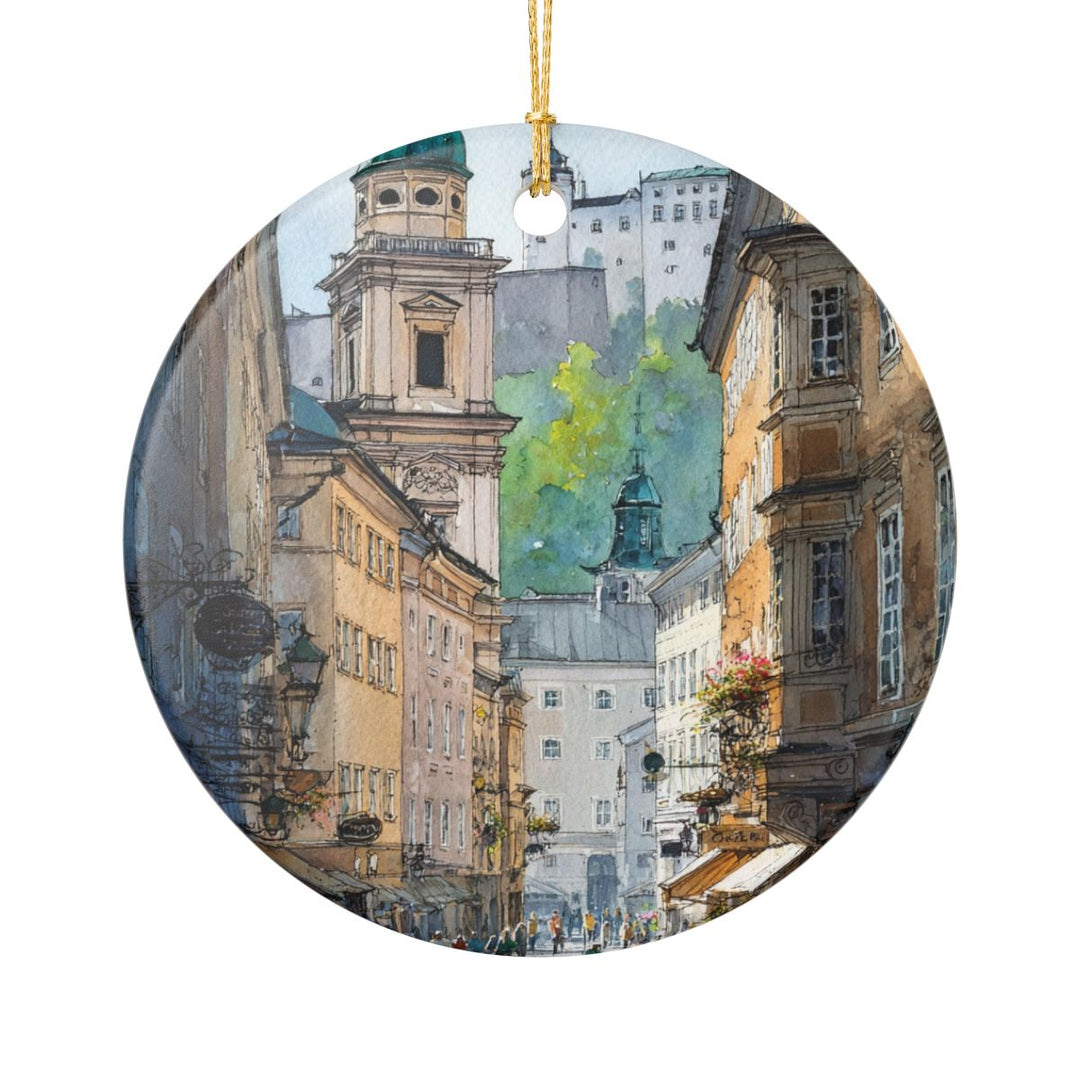 Salzburg Austria Ornament: Unique Salzburg Souvenir, Salzburg Austria Xmas Decor, and Authentic Salzburg Gift