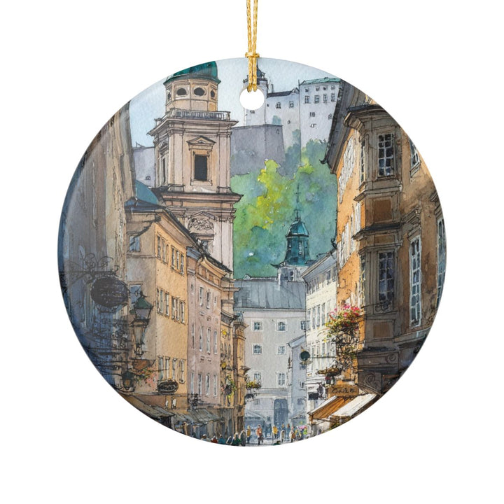 Salzburg Austria Ornament: Unique Salzburg Souvenir, Salzburg Austria Xmas Decor, and Authentic Salzburg Gift