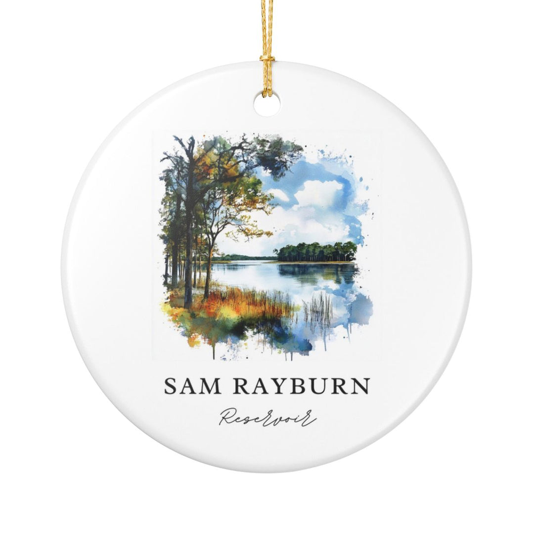 Sam Rayburn Reservoir Texas USA Ornament: Unique Sam Rayburn Reservoir Souvenir, Sam Rayburn Reservoir Texas Xmas Decor