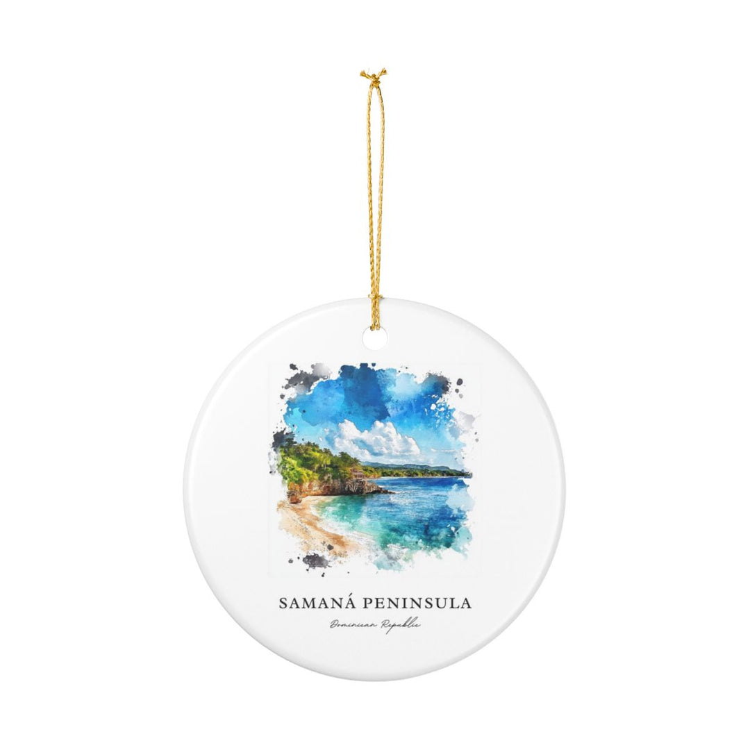 Samana Peninsula Dominican Republic Ornament: Unique Samana Peninsula Dominican Republic Souvenir, Samana Peninsula Dominican Republic Xmas Decor