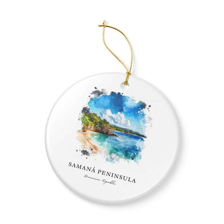 Samana Peninsula Dominican Republic Ornament: Unique Samana Peninsula Dominican Republic Souvenir, Samana Peninsula Dominican Republic Xmas Decor