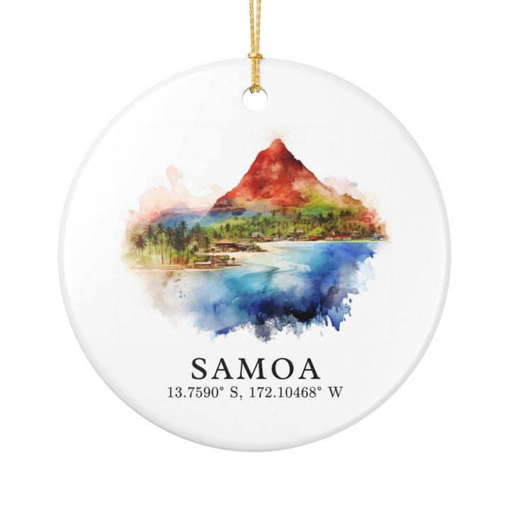 Samoa Ornament: Unique Samoa Souvenir, Samoa Xmas Decor, and Authentic Samoa Gift