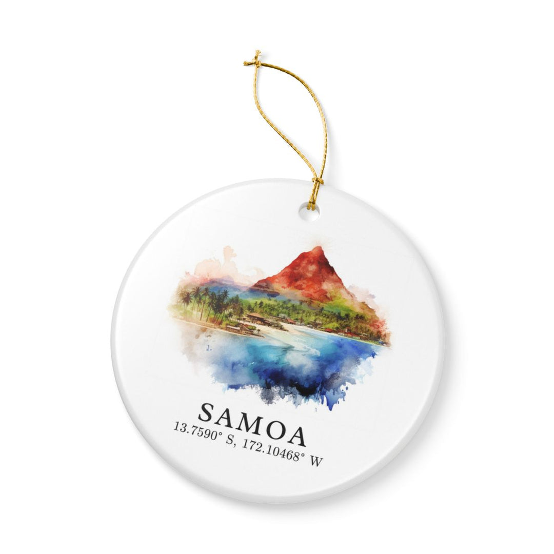 Samoa Ornament: Unique Samoa Souvenir, Samoa Xmas Decor, and Authentic Samoa Gift