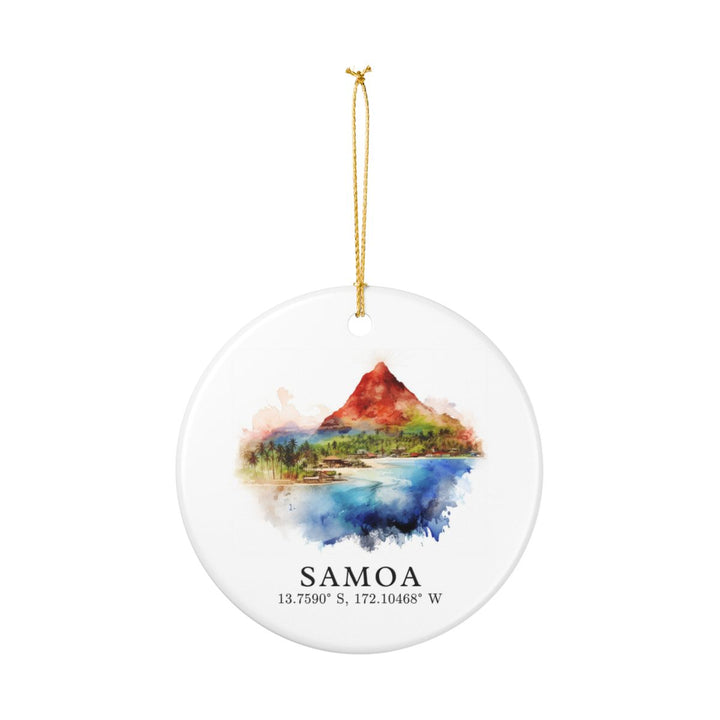 Samoa Ornament: Unique Samoa Souvenir, Samoa Xmas Decor, and Authentic Samoa Gift