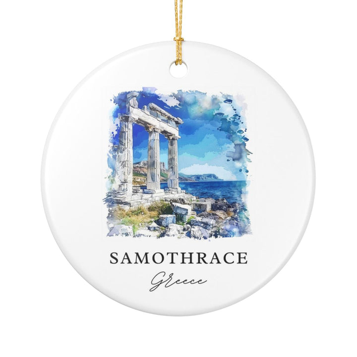 Samothrace Greece Ornament: Unique Samothrace Souvenir, Samothrace Greece Xmas Decor, and Authentic Samothrace Gift
