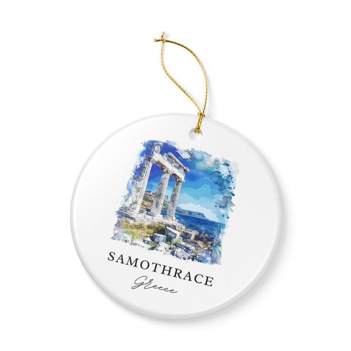 Samothrace Greece Ornament: Unique Samothrace Souvenir, Samothrace Greece Xmas Decor, and Authentic Samothrace Gift