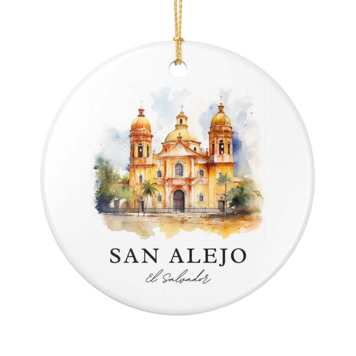 San Alejo El Salvador Ornament: Unique San Alejo El Salvador Souvenir, San Alejo El Salvador Xmas Decor, and Authentic San Alejo El Salvador Gift