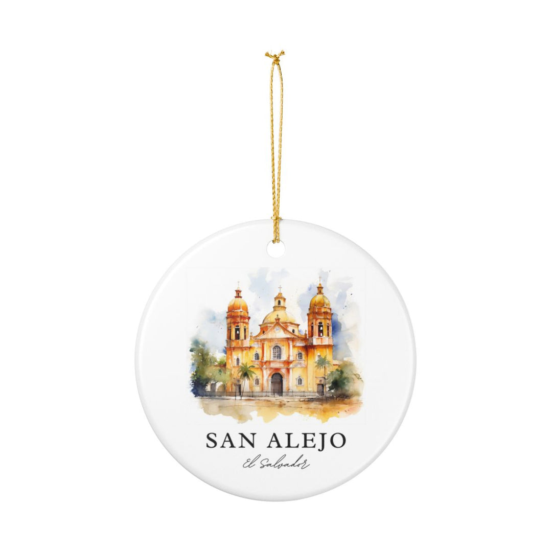San Alejo El Salvador Ornament: Unique San Alejo El Salvador Souvenir, San Alejo El Salvador Xmas Decor, and Authentic San Alejo El Salvador Gift