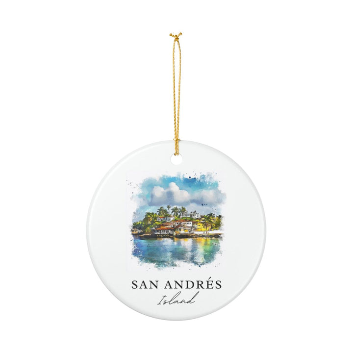 San Andrés Island Colombia Ornament: Unique San Andrés Island Souvenir, San Andrés Island Colombia Xmas Decor, and Authentic San Andrés Island Gift