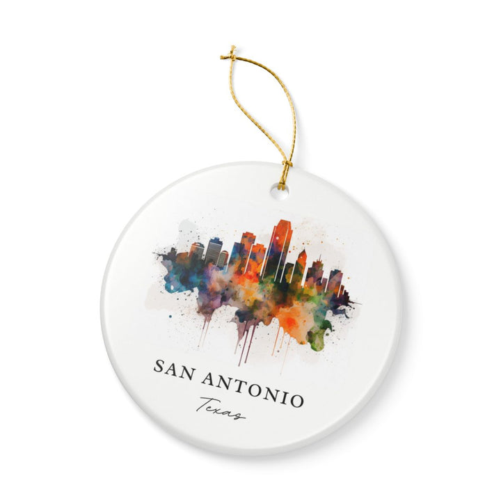 San Antonio Texas Ornament: Unique San Antonio Souvenir, San Antonio Texas Xmas Decor, and Authentic San Antonio Gift