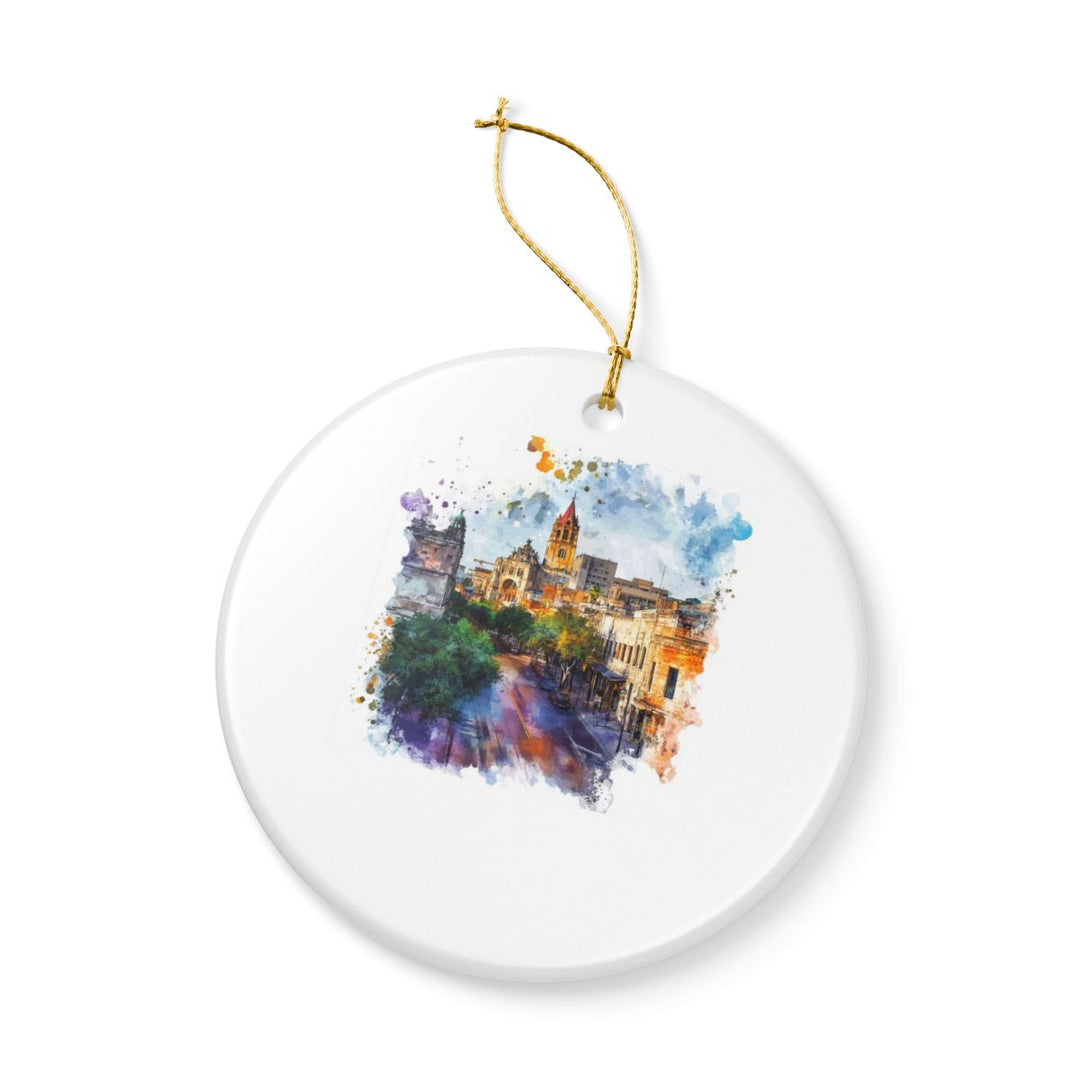 San Antonio Texas Ornament: Unique San Antonio Souvenir, San Antonio Texas Xmas Decor, and Authentic San Antonio Gift