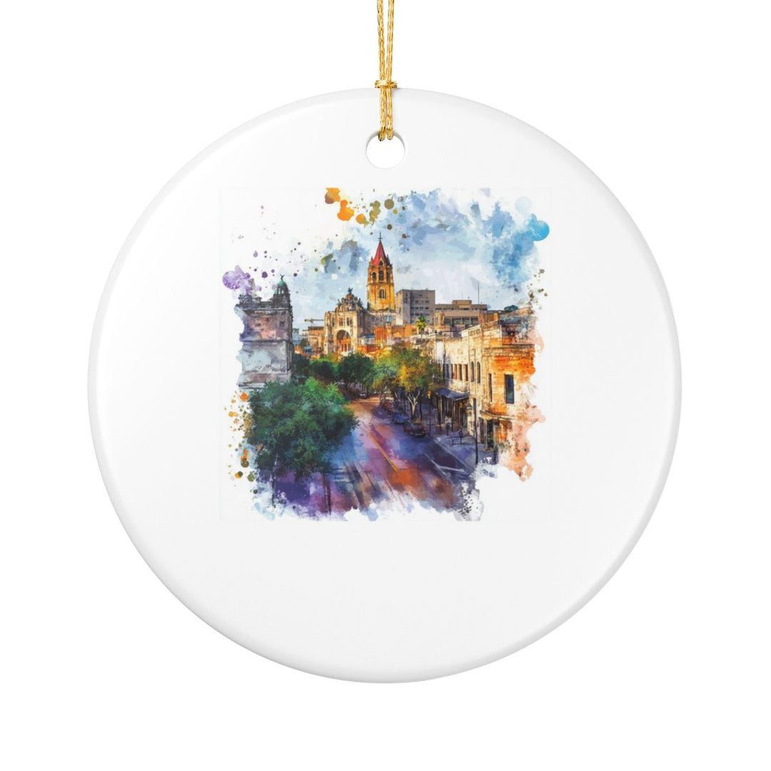 San Antonio Texas Ornament: Unique San Antonio Souvenir, San Antonio Texas Xmas Decor, and Authentic San Antonio Gift
