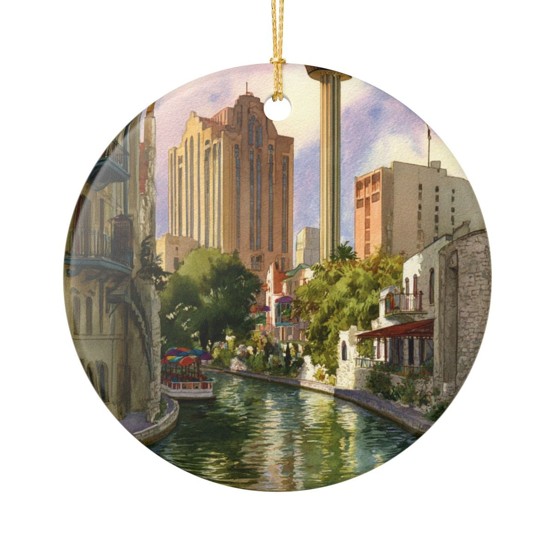 San Antonio Texas Ornament: Unique San Antonio Souvenir, San Antonio Texas Xmas Decor, and Authentic San Antonio Gift