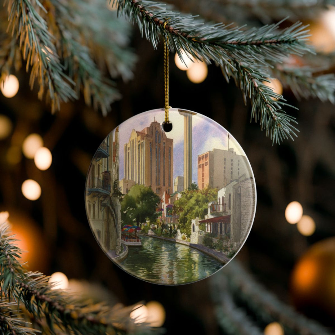 San Antonio Texas Ornament: Unique San Antonio Souvenir, San Antonio Texas Xmas Decor, and Authentic San Antonio Gift