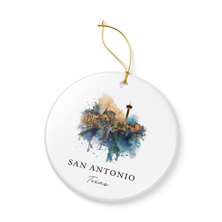 San Antonio Texas Ornament: Unique San Antonio Souvenir, San Antonio Texas Xmas Decor, and Authentic San Antonio Gift