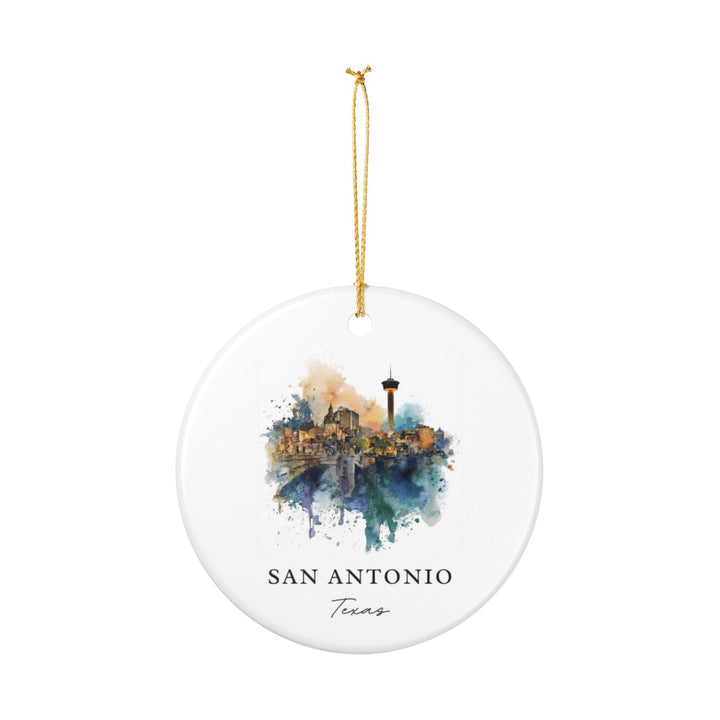 San Antonio Texas Ornament: Unique San Antonio Souvenir, San Antonio Texas Xmas Decor, and Authentic San Antonio Gift