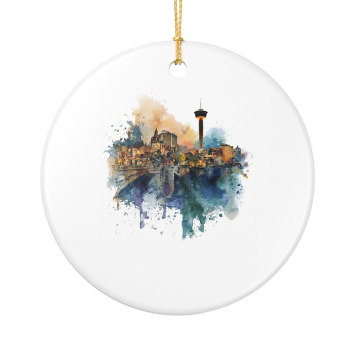 San Antonio Texas Ornament: Unique San Antonio Souvenir, San Antonio Texas Xmas Decor, and Authentic San Antonio Gift