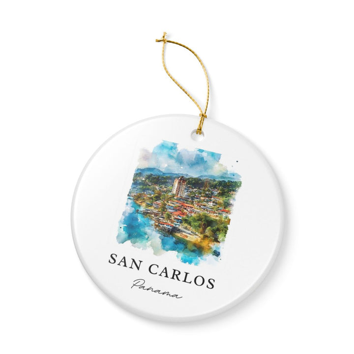 San Carlos Panama Ornament: Unique San Carlos Panama Souvenir, San Carlos Panama Xmas Decor, and Authentic San Carlos Panama Gift