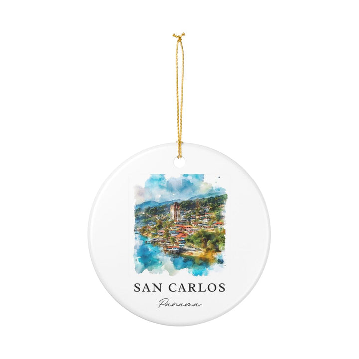 San Carlos Panama Ornament: Unique San Carlos Panama Souvenir, San Carlos Panama Xmas Decor, and Authentic San Carlos Panama Gift
