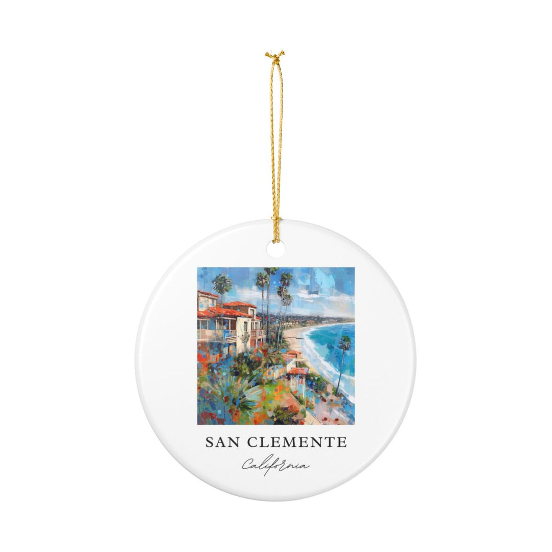 San Clemente California Ornament: Unique San Clemente Souvenir, San Clemente California Xmas Decor, and Authentic San Clemente Gift
