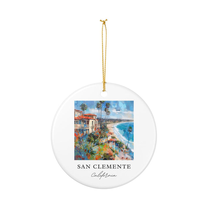 San Clemente California Ornament: Unique San Clemente Souvenir, San Clemente California Xmas Decor, and Authentic San Clemente Gift