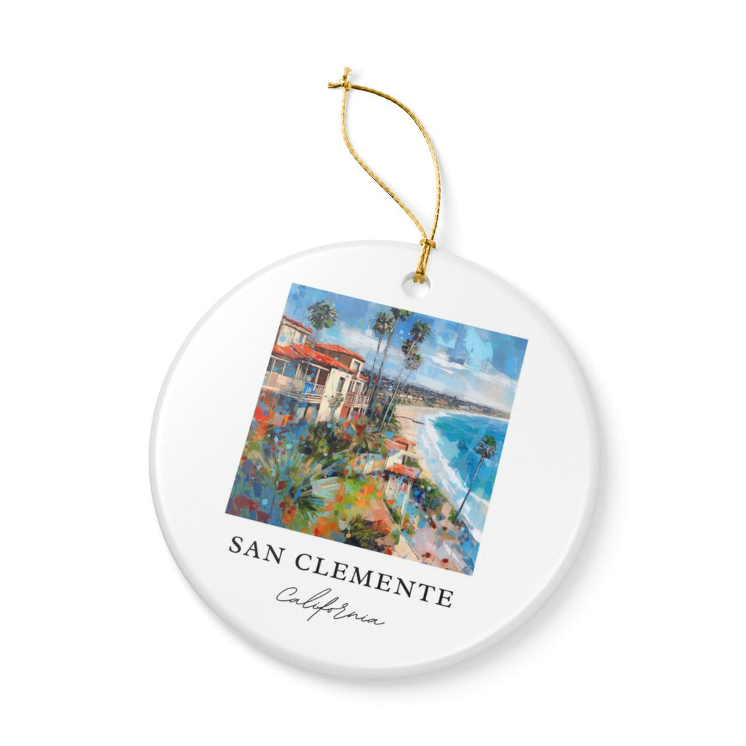 San Clemente California Ornament: Unique San Clemente Souvenir, San Clemente California Xmas Decor, and Authentic San Clemente Gift