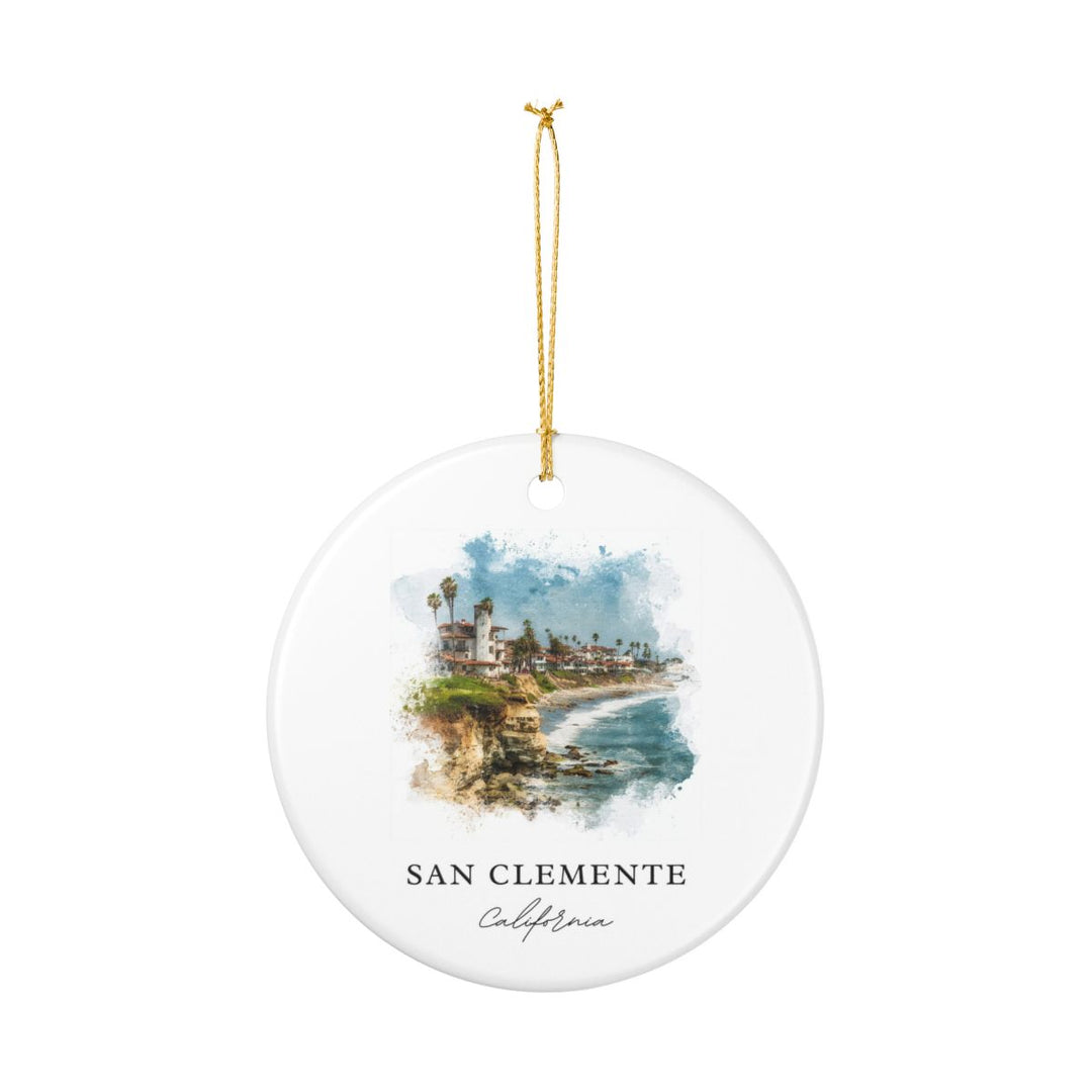 San Clemente California Ornament: Unique San Clemente Souvenir, San Clemente California Xmas Decor, and Authentic San Clemente Gift