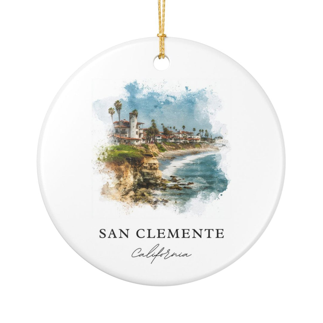 San Clemente California Ornament: Unique San Clemente Souvenir, San Clemente California Xmas Decor, and Authentic San Clemente Gift