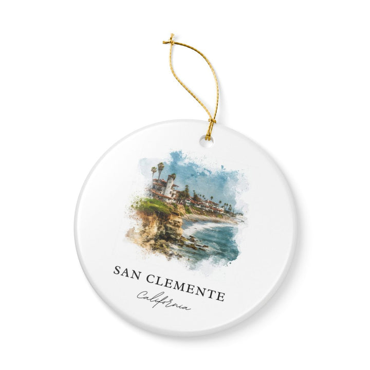San Clemente California Ornament: Unique San Clemente Souvenir, San Clemente California Xmas Decor, and Authentic San Clemente Gift