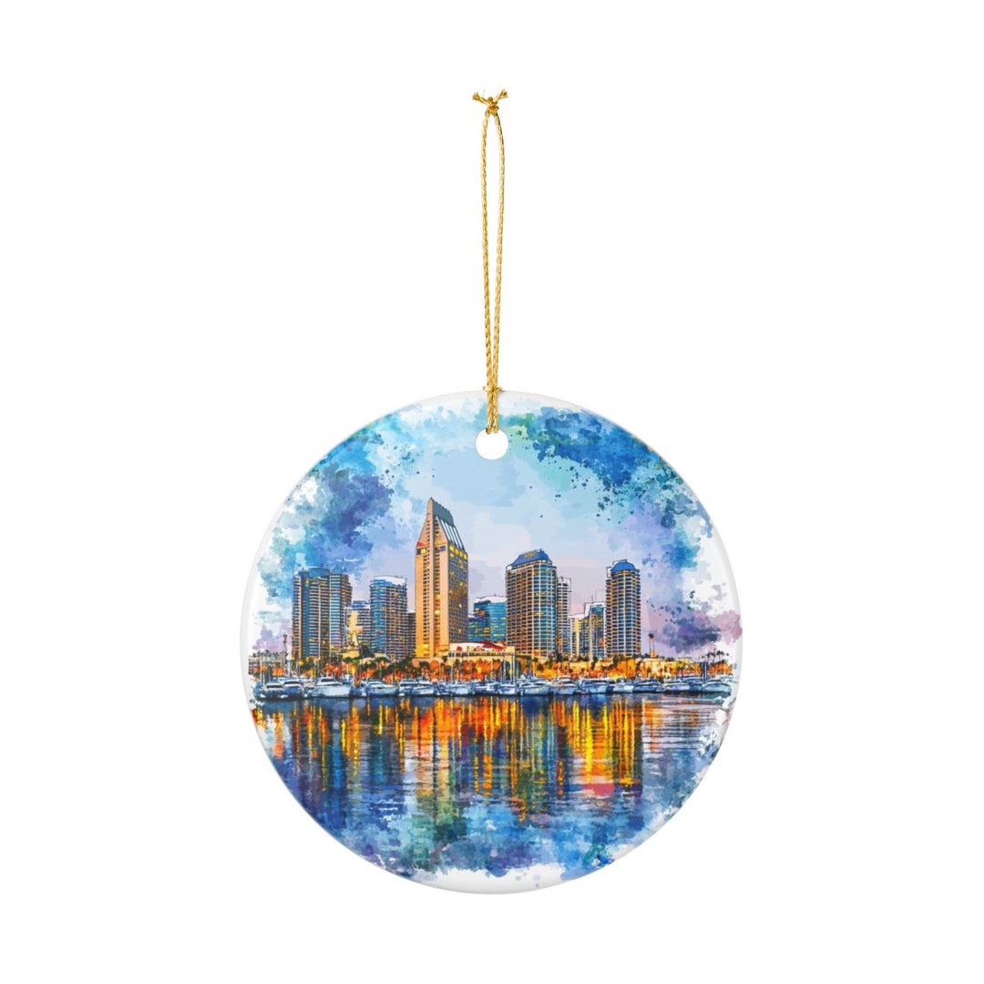 San Diego California USA Ornament: Unique San Diego Souvenir, San Diego California Xmas Decor, and Authentic San Diego Gift