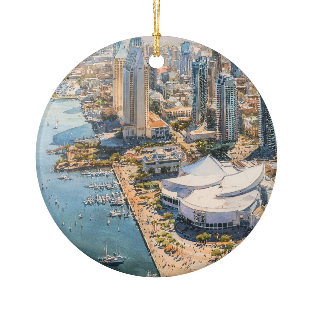 San Diego California USA Ornament: Unique San Diego Souvenir, San Diego California Xmas Decor, and Authentic San Diego Gift