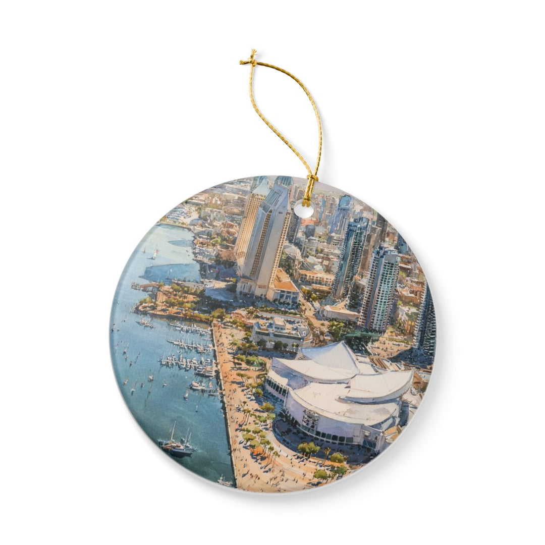 San Diego California USA Ornament: Unique San Diego Souvenir, San Diego California Xmas Decor, and Authentic San Diego Gift