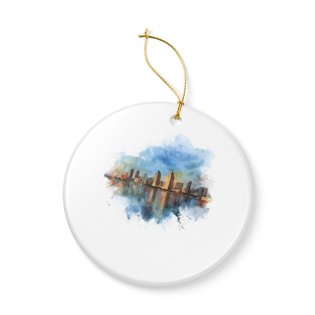 San Diego California USA Ornament: Unique San Diego Souvenir, San Diego California Xmas Decor, and Authentic San Diego Gift