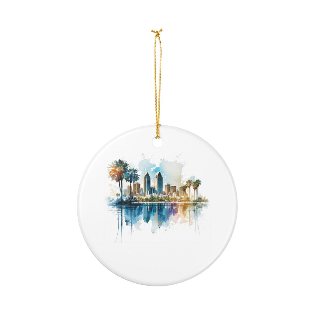 San Diego California USA Ornament: Unique San Diego Souvenir, San Diego California Xmas Decor, and Authentic San Diego Gift