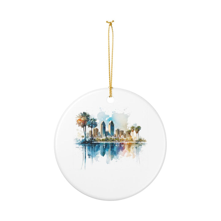San Diego California USA Ornament: Unique San Diego Souvenir, San Diego California Xmas Decor, and Authentic San Diego Gift
