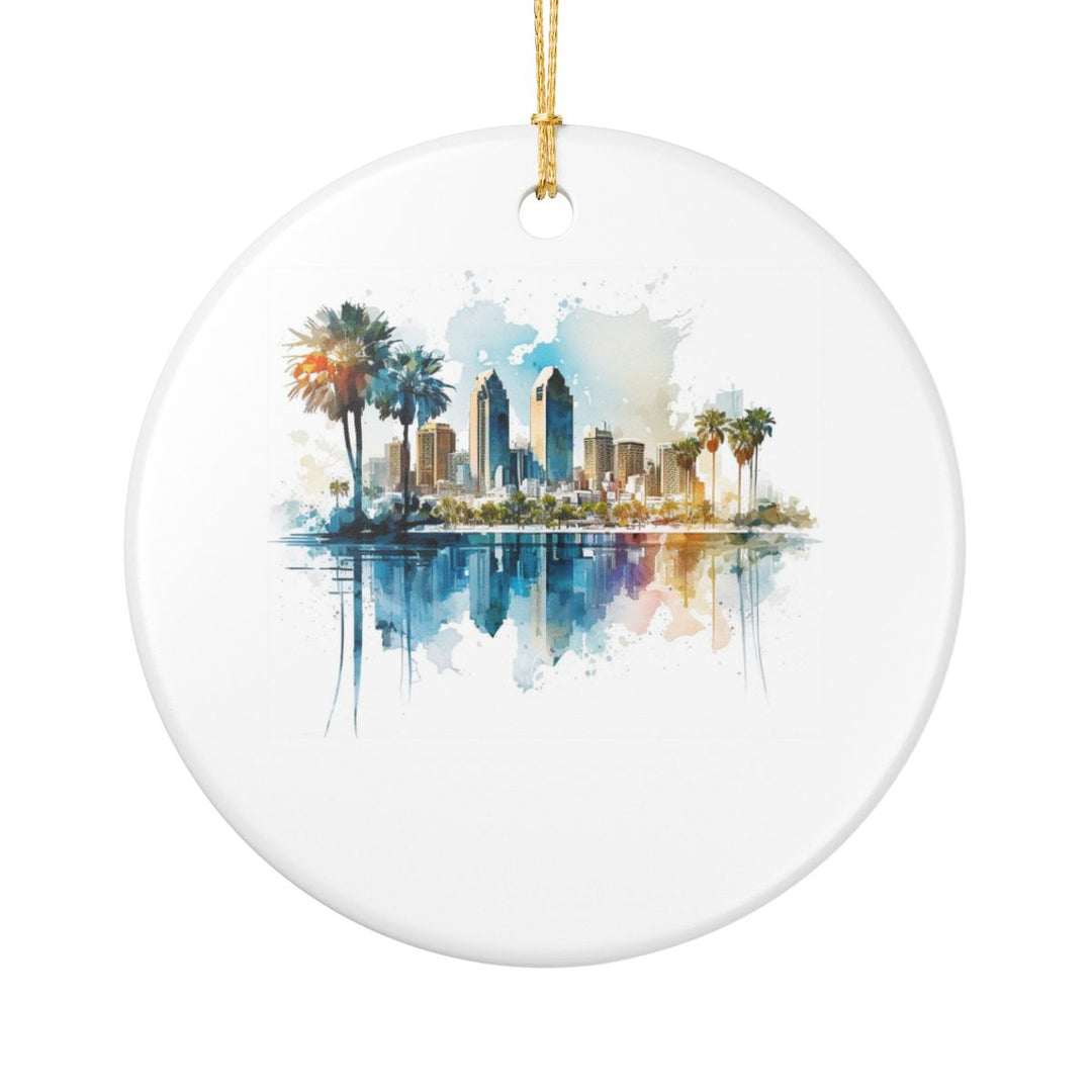 San Diego California USA Ornament: Unique San Diego Souvenir, San Diego California Xmas Decor, and Authentic San Diego Gift