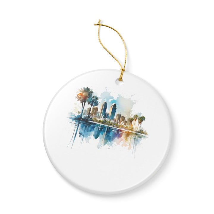 San Diego California USA Ornament: Unique San Diego Souvenir, San Diego California Xmas Decor, and Authentic San Diego Gift
