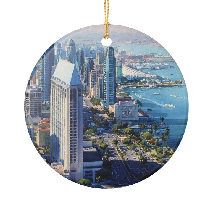 San Diego California USA Ornament: Unique San Diego Souvenir, San Diego California Xmas Decor, and Authentic San Diego Gift