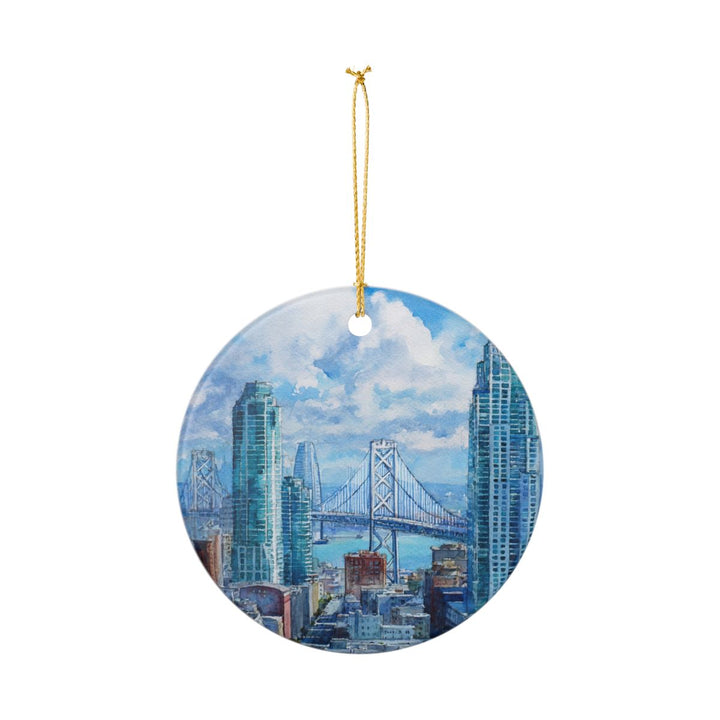 San Francisco California USA Ornament: Unique San Francisco Souvenir, San Francisco California Xmas Decor, and Authentic San Francisco Gift