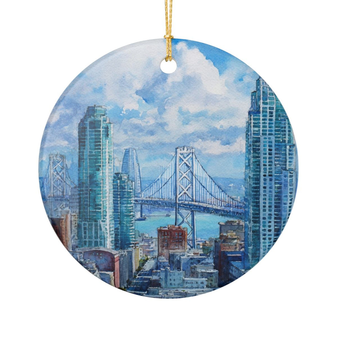 San Francisco California USA Ornament: Unique San Francisco Souvenir, San Francisco California Xmas Decor, and Authentic San Francisco Gift