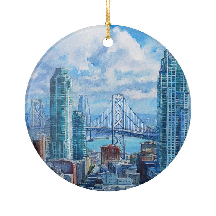 San Francisco California USA Ornament: Unique San Francisco Souvenir, San Francisco California Xmas Decor, and Authentic San Francisco Gift