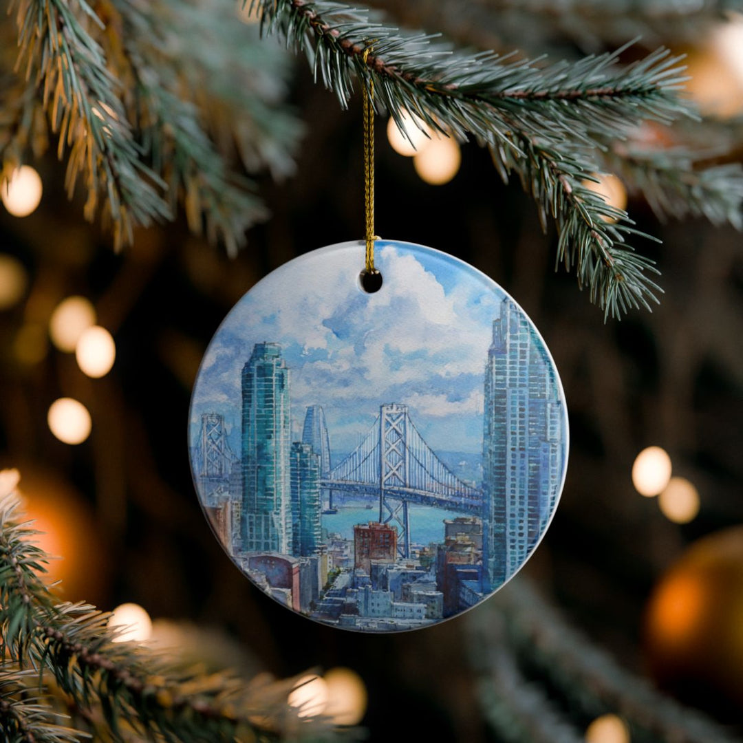 San Francisco California USA Ornament: Unique San Francisco Souvenir, San Francisco California Xmas Decor, and Authentic San Francisco Gift