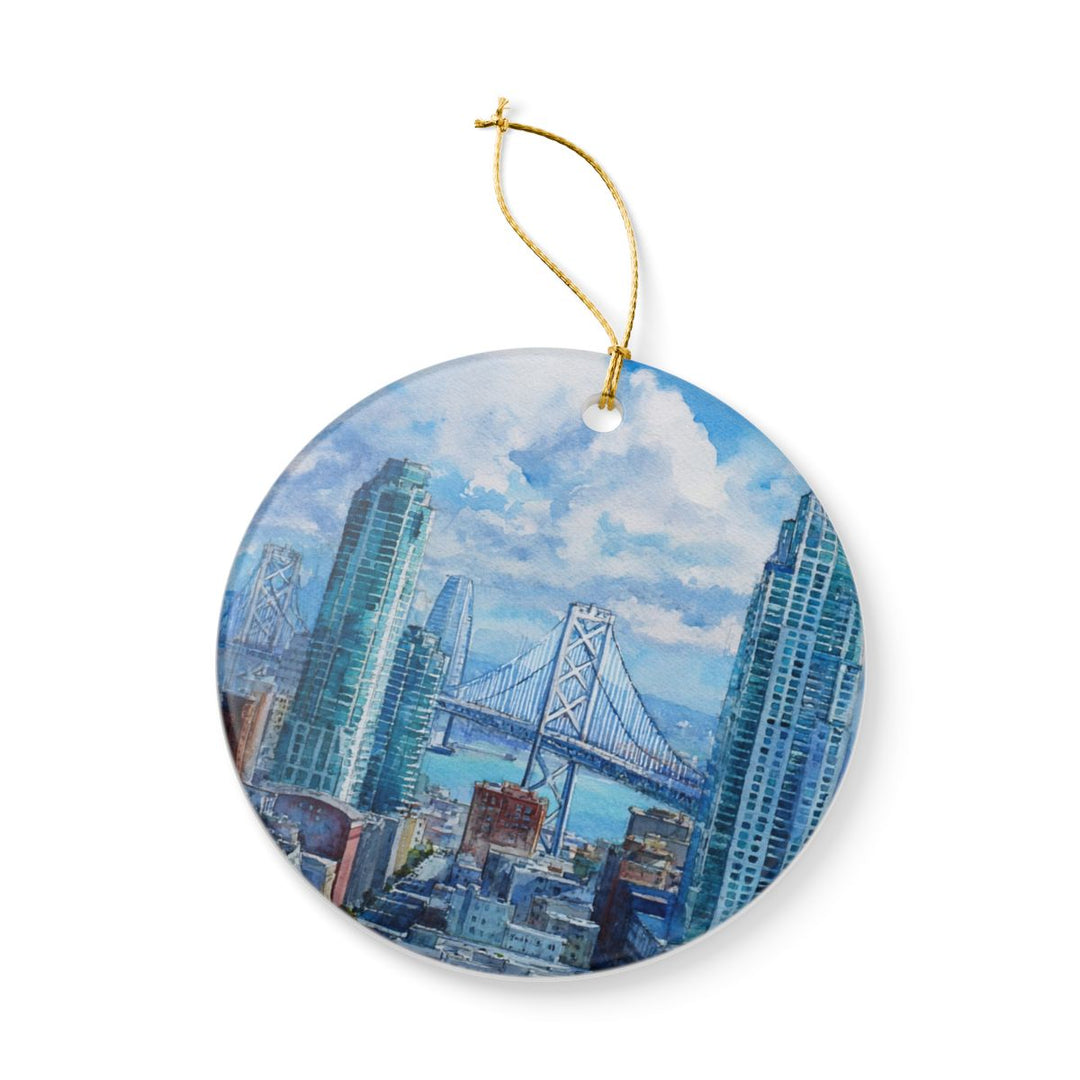 San Francisco California USA Ornament: Unique San Francisco Souvenir, San Francisco California Xmas Decor, and Authentic San Francisco Gift