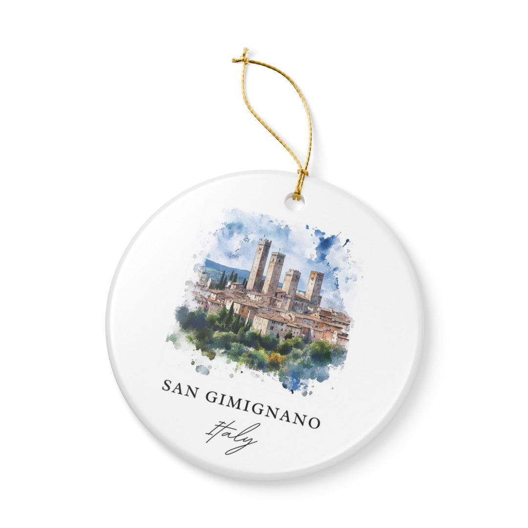 San Gimignano Italy Ornament: Unique San Gimignano Souvenir, San Gimignano Italy Xmas Decor, and Authentic San Gimignano Gift