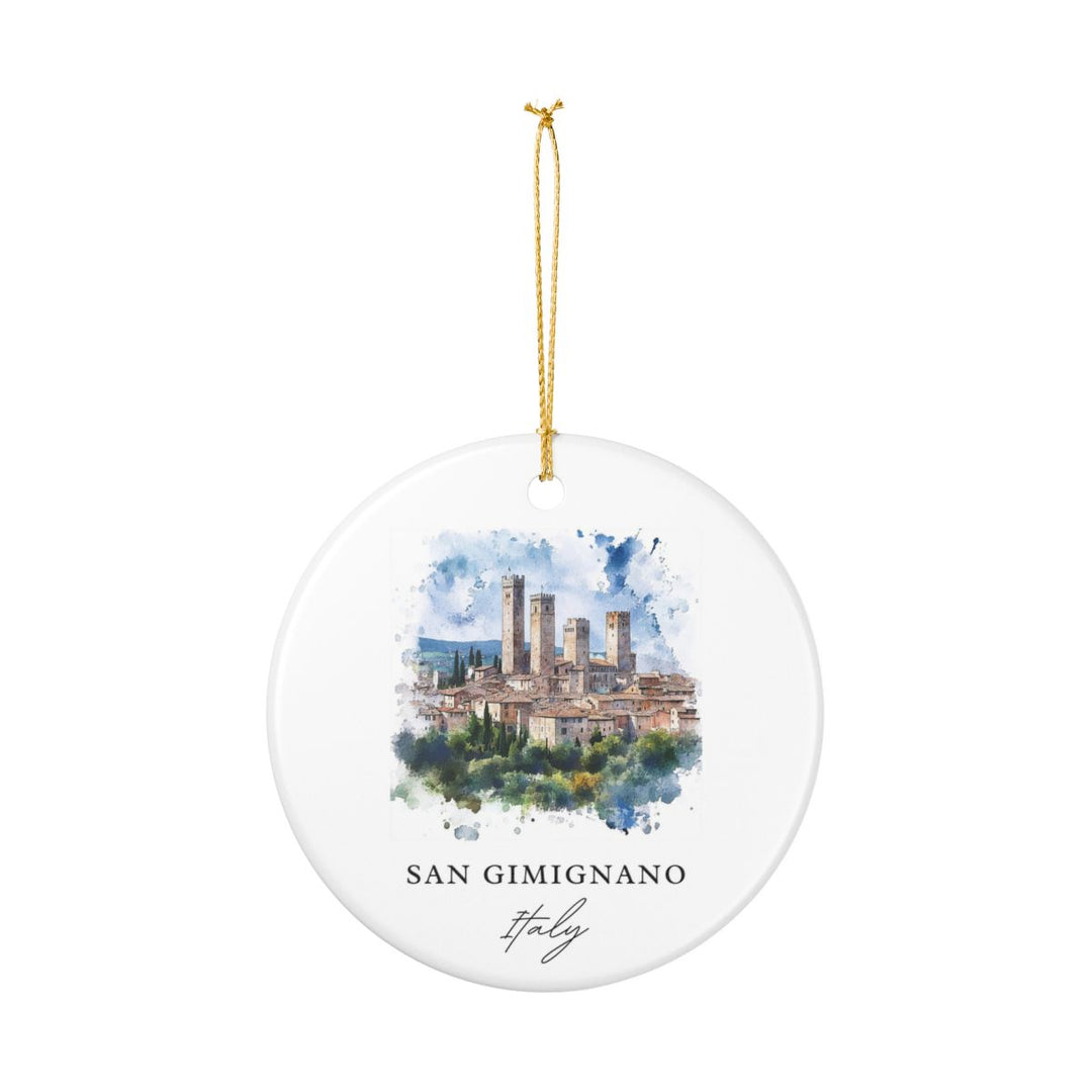 San Gimignano Italy Ornament: Unique San Gimignano Souvenir, San Gimignano Italy Xmas Decor, and Authentic San Gimignano Gift