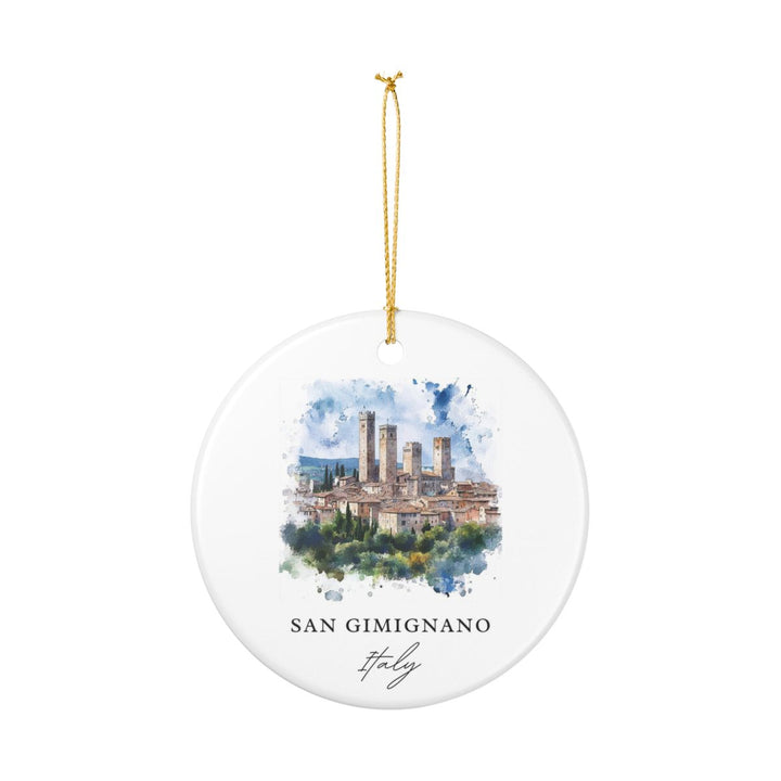 San Gimignano Italy Ornament: Unique San Gimignano Souvenir, San Gimignano Italy Xmas Decor, and Authentic San Gimignano Gift