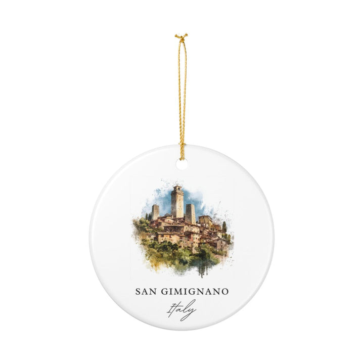 San Gimignano Italy Ornament: Unique San Gimignano Souvenir, San Gimignano Italy Xmas Decor, and Authentic San Gimignano Gift