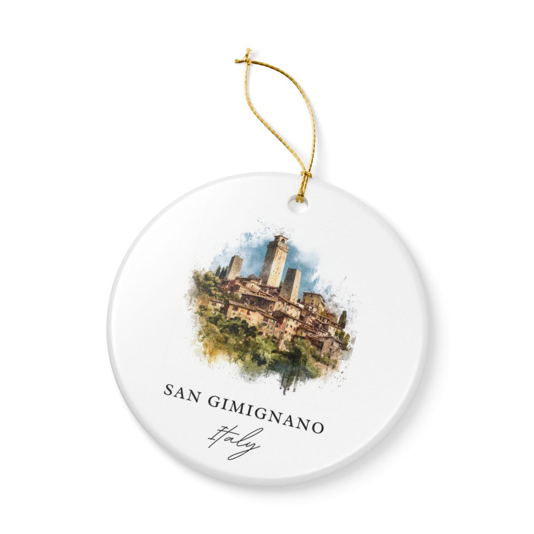 San Gimignano Italy Ornament: Unique San Gimignano Souvenir, San Gimignano Italy Xmas Decor, and Authentic San Gimignano Gift